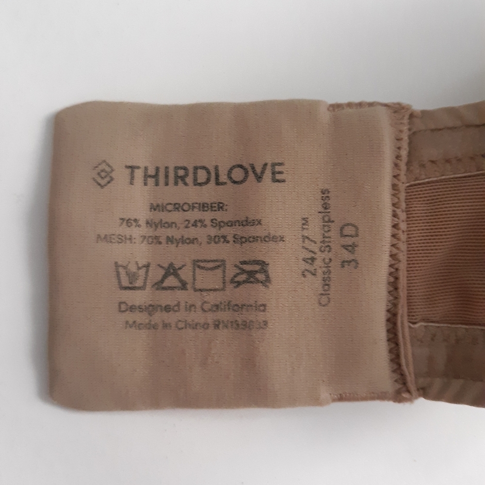 ThirdLove Classic Strapless Bra 34D - Picture 5 of 5
